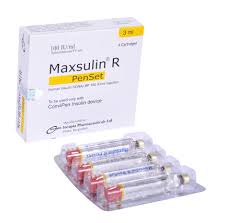 Picture of Maxsulin R 100 IU/ml 3ml cartridge
